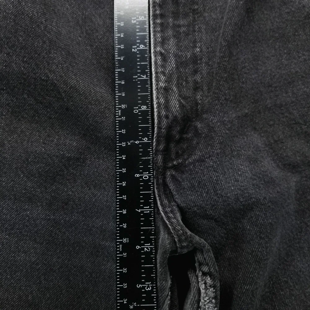 VTG Levis 550 Jeans Mens 38x30 Black Relaxed‎ Tapered Light Wash Y2K Denim